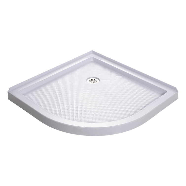 Prime 38" Round Frameless Shower Enclosure with Frosted Glass