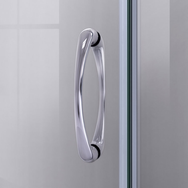 Prime 38" Round Frameless Shower Enclosure with Frosted Glass
