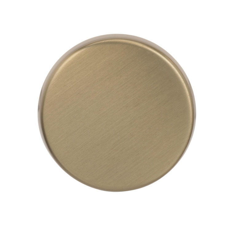 Golden Champagne Round Matte Bronze Cabinet Knob with Mounting Hardware