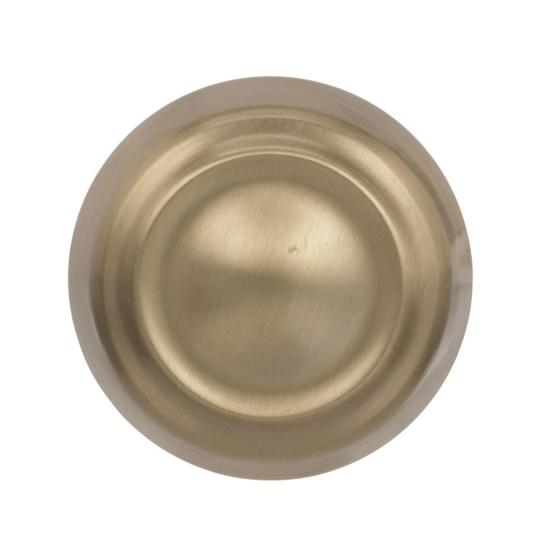 Golden Champagne Round Cabinet Knob with Mounting Hardware
