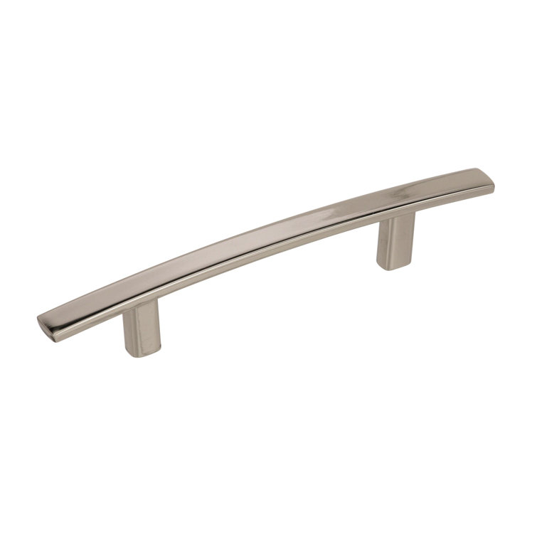 Polished Nickel 5-1/4" Modern Cabinet Bar Pull
