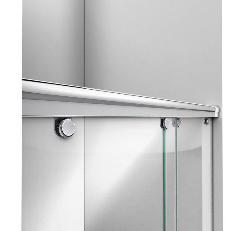Charisma 60" Frameless Sliding Shower Kit with Brushed Nickel Hardware
