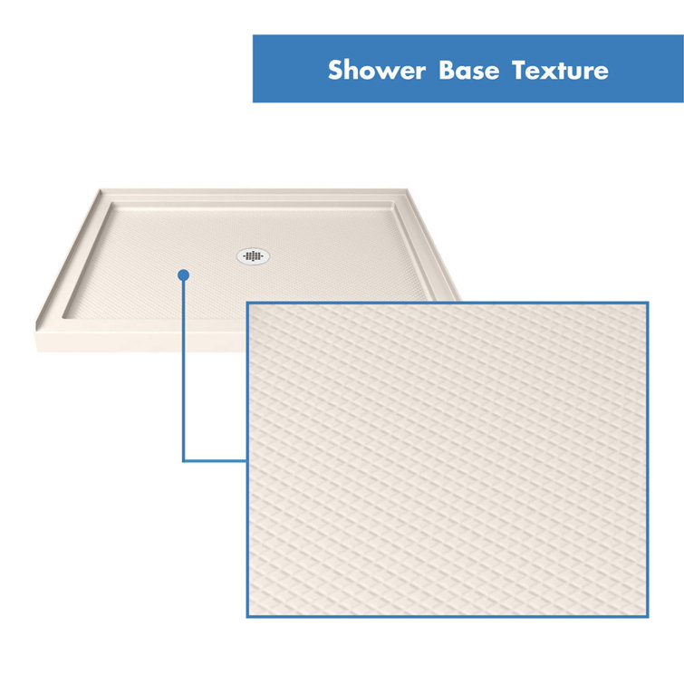 Aqua Fold 32" Chrome Frameless Hinged Shower Kit with Clear Glass