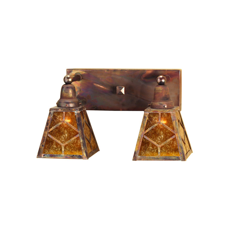 Bronze 2-Light Dimmable Direct Wired Sconce