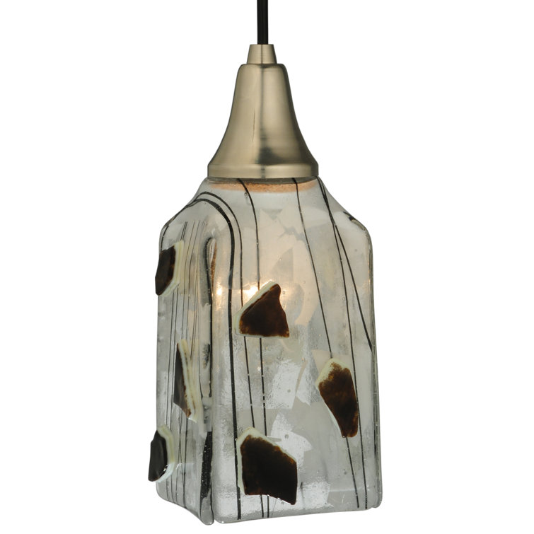 Kayme Brushed Nickel Globe Mini Pendant with Glass Shade