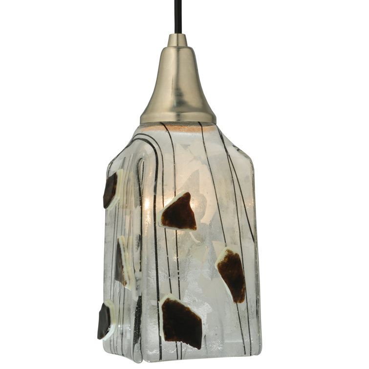 Kayme Brushed Nickel Globe Mini Pendant with Glass Shade