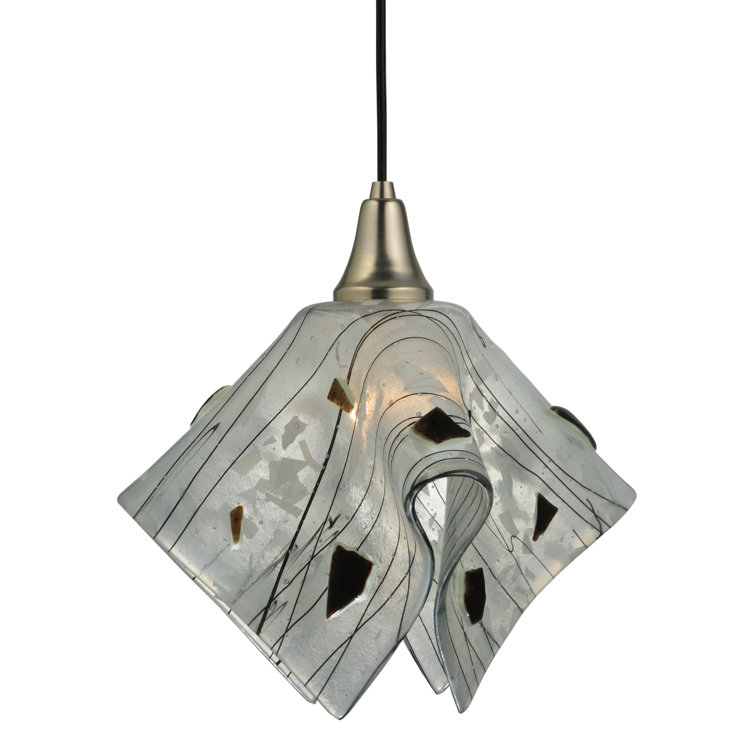 Metro Fusion 1-Light Energy Star Globe Pendant in Brushed Nickel