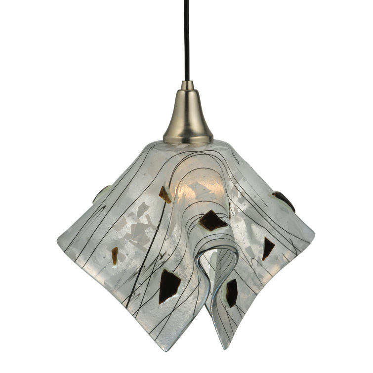 Metro Fusion 1-Light Energy Star Globe Pendant in Brushed Nickel