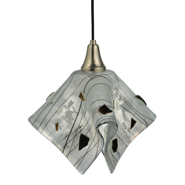 Metro Fusion 1-Light Energy Star Globe Pendant in Brushed Nickel