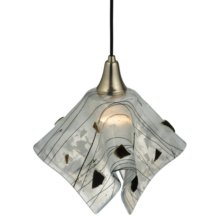 Metro Fusion 1-Light Energy Star Globe Pendant in Brushed Nickel