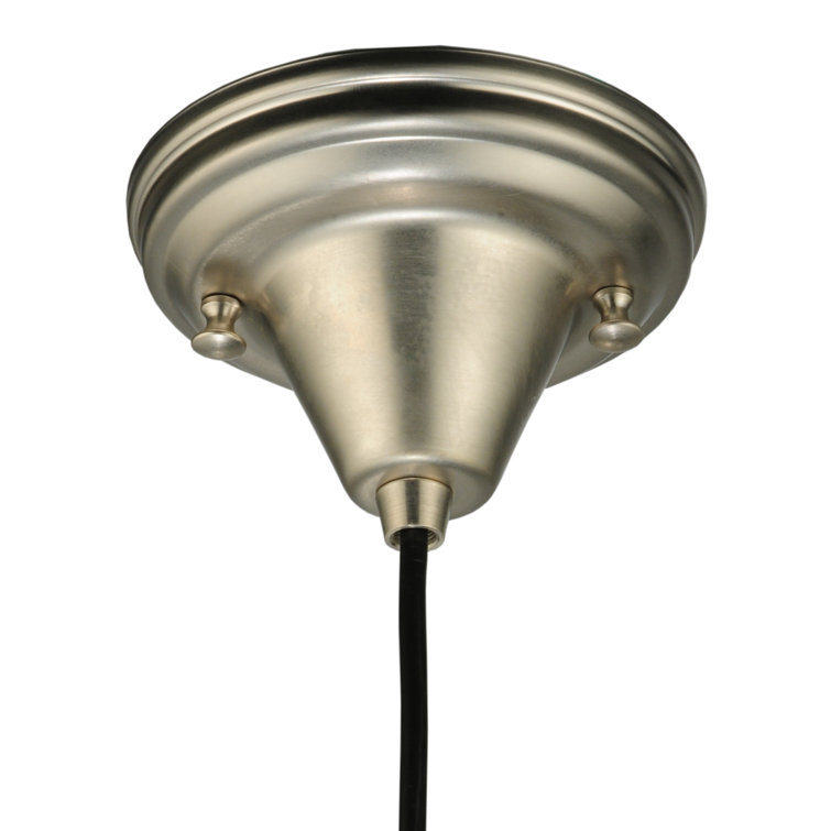 Metro Fusion 1-Light Energy Star Globe Pendant in Brushed Nickel