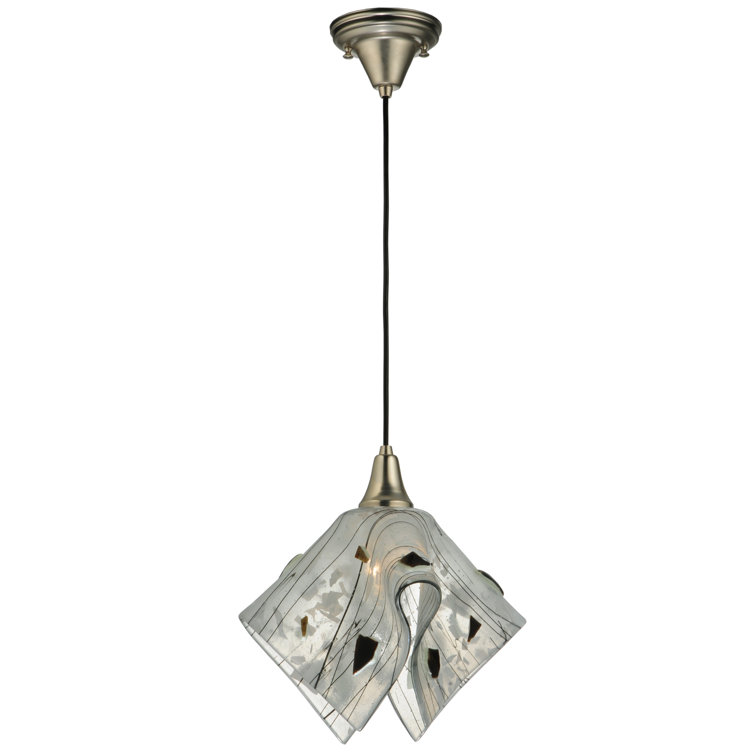 Metro Fusion 1-Light Energy Star Globe Pendant in Brushed Nickel