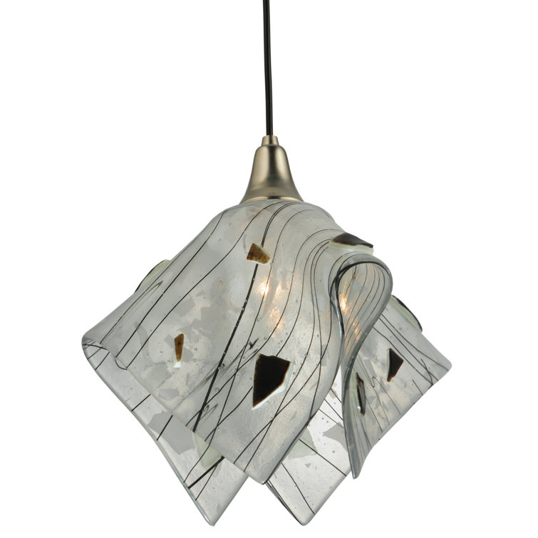 Metro Fusion 1-Light Energy Star Globe Pendant in Brushed Nickel