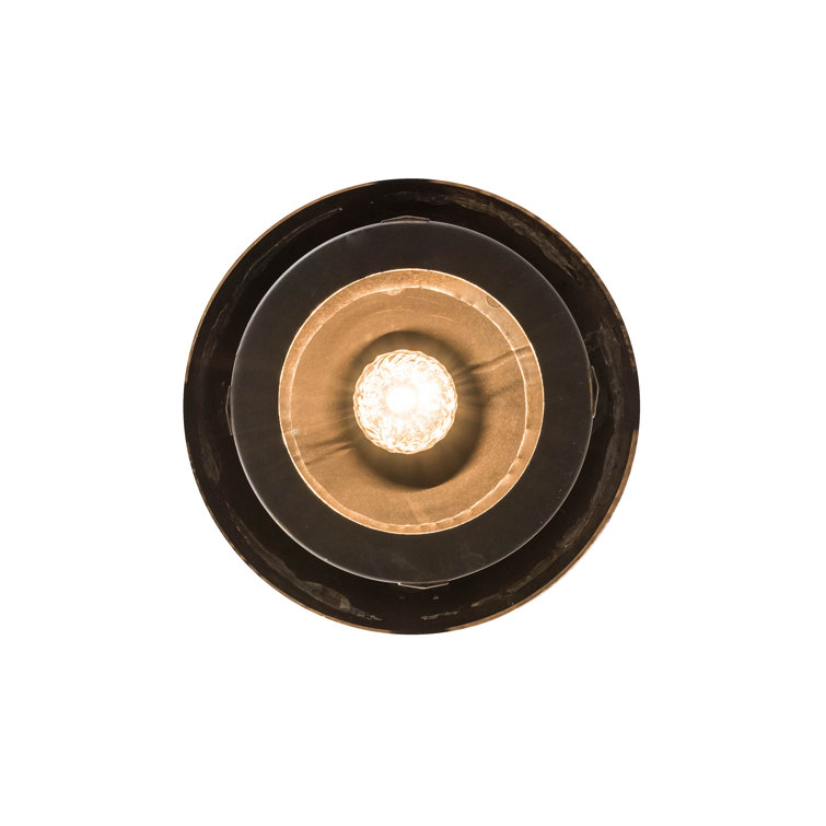 Craftsman Brown Glass LED Indoor/Outdoor Lantern Pendant