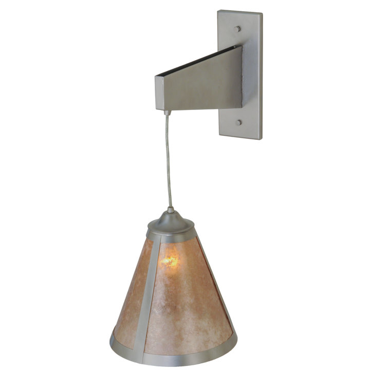 Mission Cantilever 1-Light Nickel Energy Star Wall Sconce