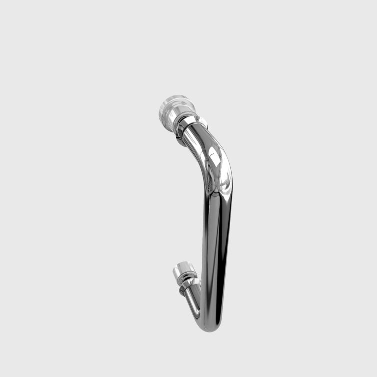 Flex 60" Brushed Nickel Frameless Pivot Shower Door with Clear Glass