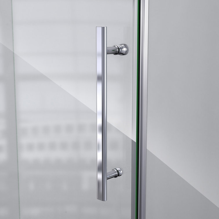 Prism Plus 42" Frameless Neo-Angle Shower Enclosure with Clear Glass