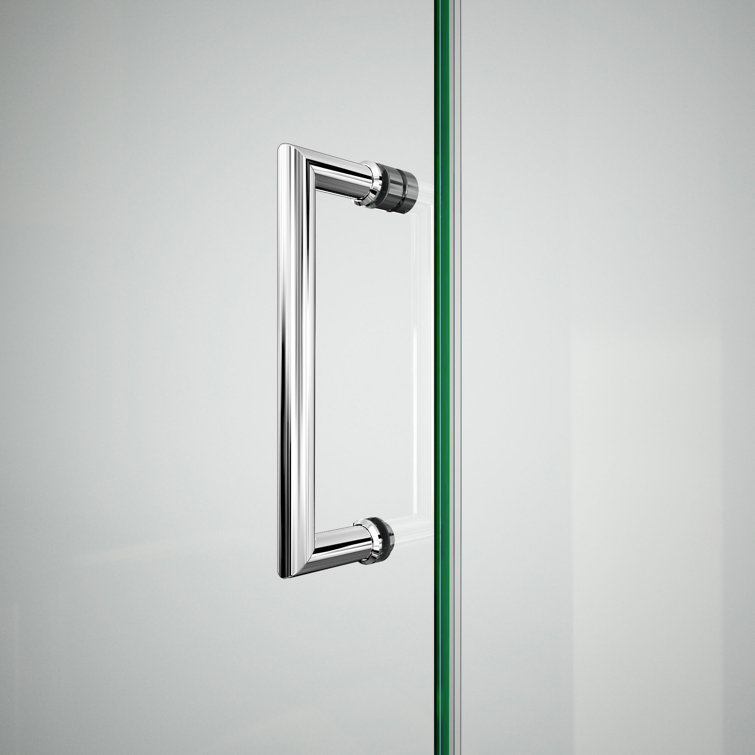 Unidoor Plus 36" Frameless Clear Glass Hinged Shower Enclosure