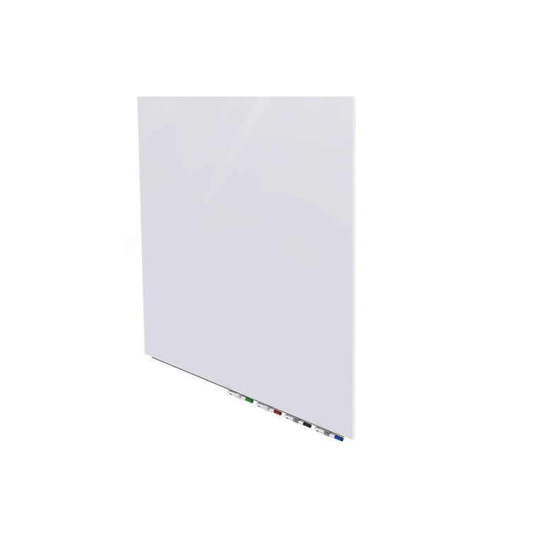 Aria 48'' x 48'' White Magnetic Glass Whiteboard