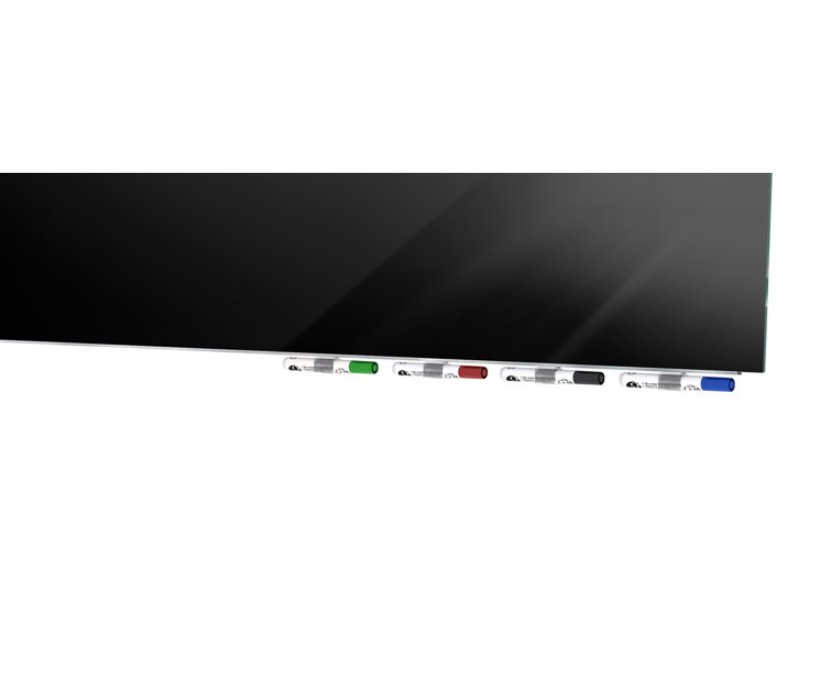 Aria 48'' x 48'' White Magnetic Glass Whiteboard