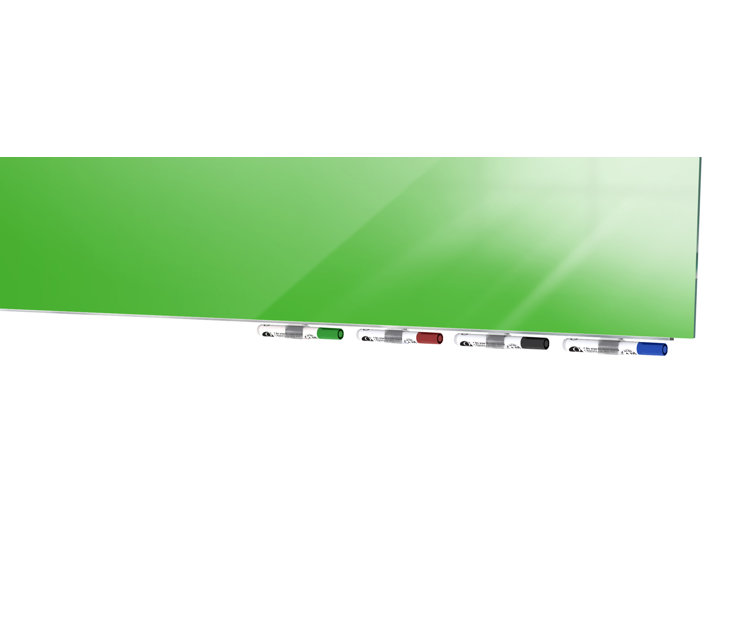 Aria 48'' x 48'' White Magnetic Glass Whiteboard