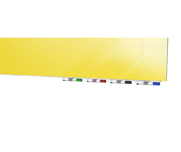 Aria 48'' x 48'' White Magnetic Glass Whiteboard