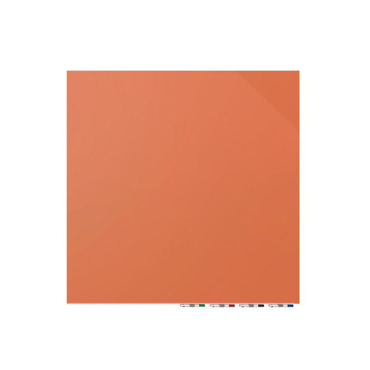 Aria 48'' x 48'' White Magnetic Glass Whiteboard