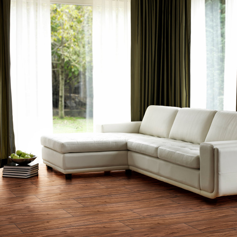 Rustic Cherry 48" Vinyl Plank Flooring with Water Protection