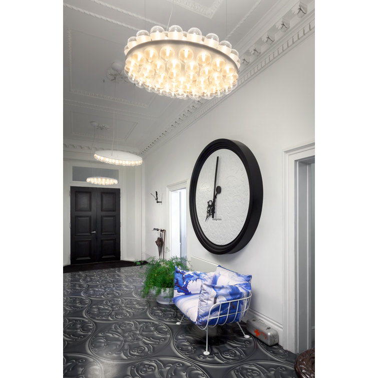 White LED Round Double Suspension Light