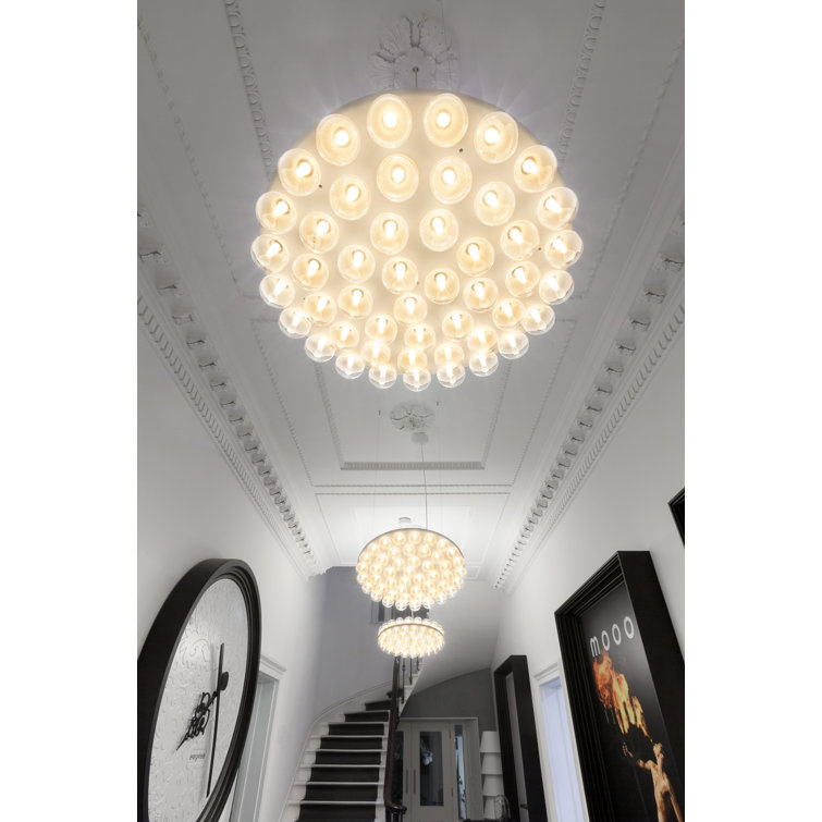 White LED Round Double Suspension Light