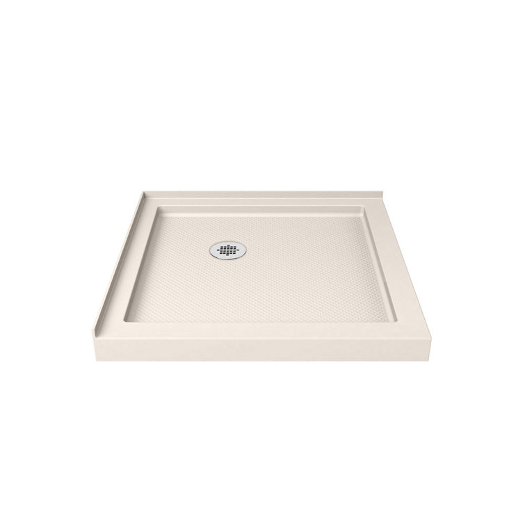 Flex 36'' Square Frameless Shower Enclosure with Brushed Nickel Hardware