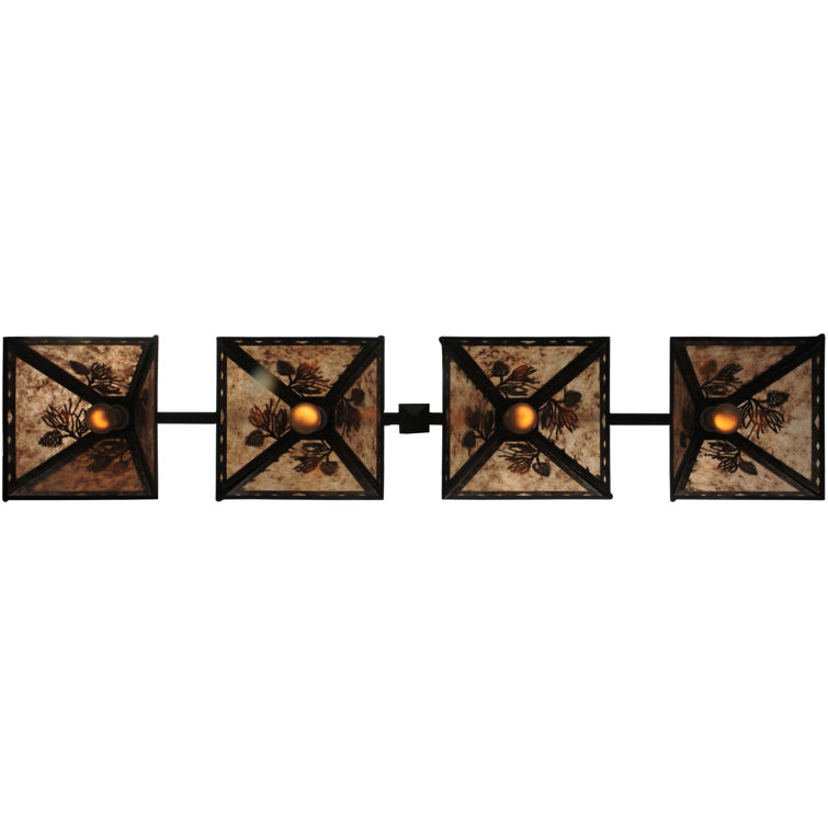 Eco-Friendly 4-Light LED Globe Island Pendant in Black