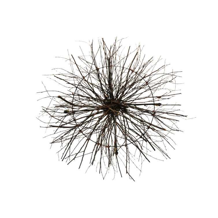 Rustic Bronze 4-Light Twig Chandelier with Faux Candlelights
