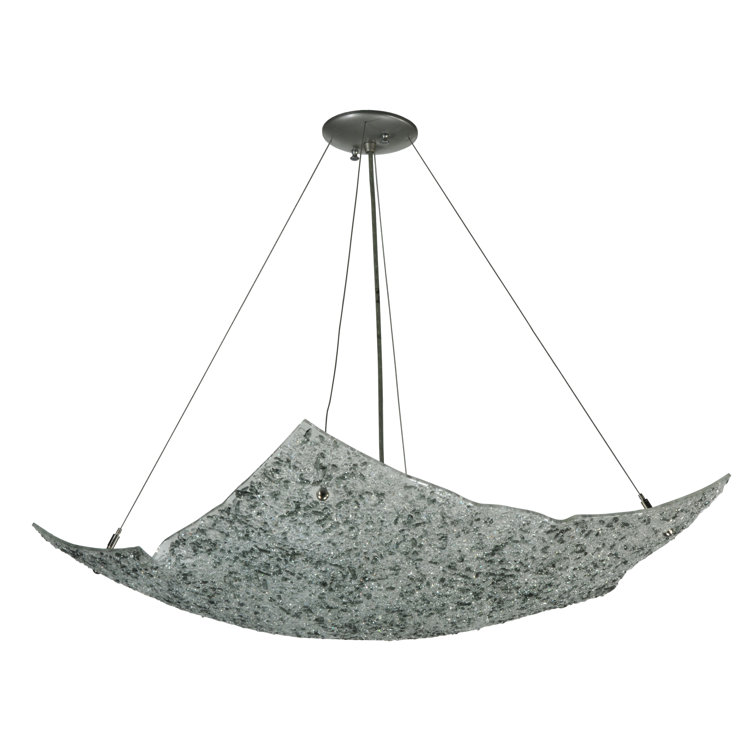 Metro Fusion 24" Nickel Frame LED Globe Chandelier