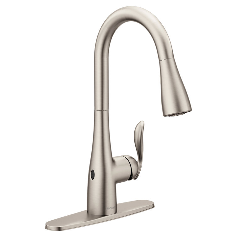 Stainless Steel Touchless Pull-Down Kitchen Faucet with Spray