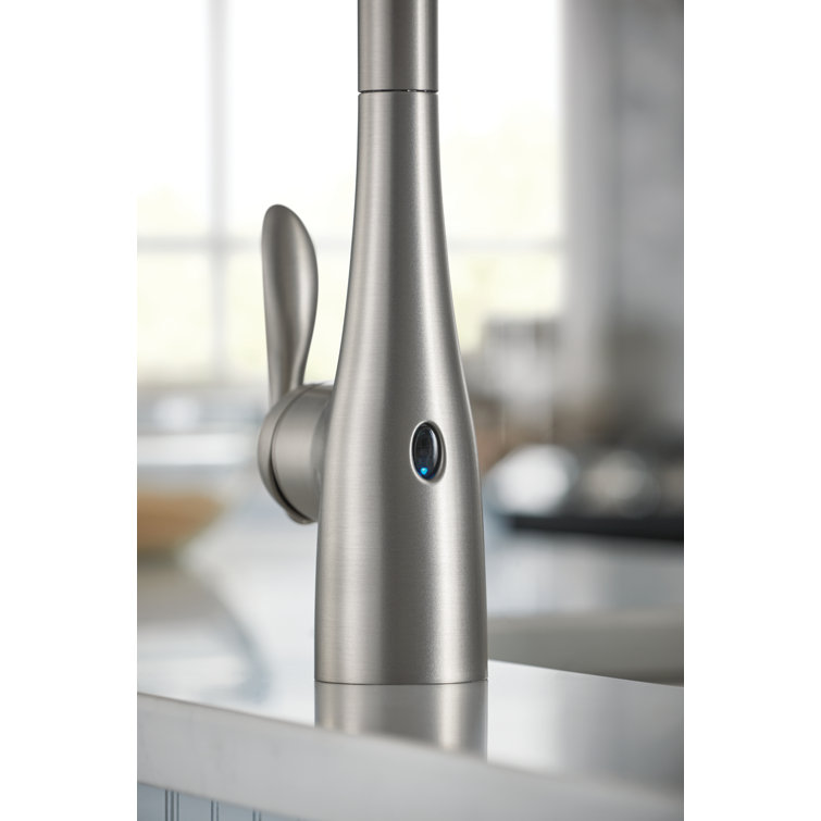 Stainless Steel Touchless Pull-Down Kitchen Faucet with Spray