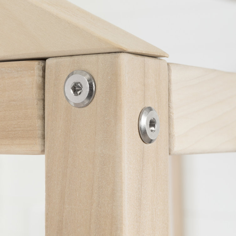 Natural Pine Twin Canopy House Bed Frame
