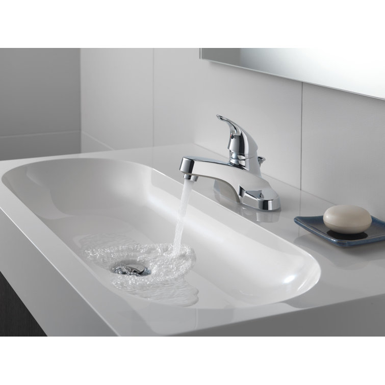 Elegant Core Single-Handle Chrome Bathroom Faucet with ADA Compliance