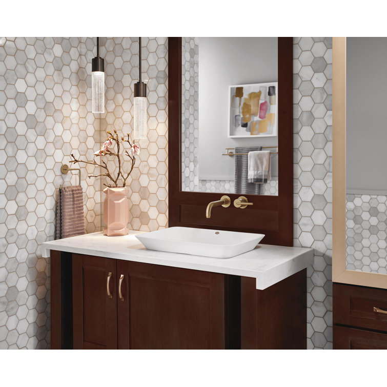 Trinsic Contemporary Bronze Wall-Mounted Bathroom Faucet
