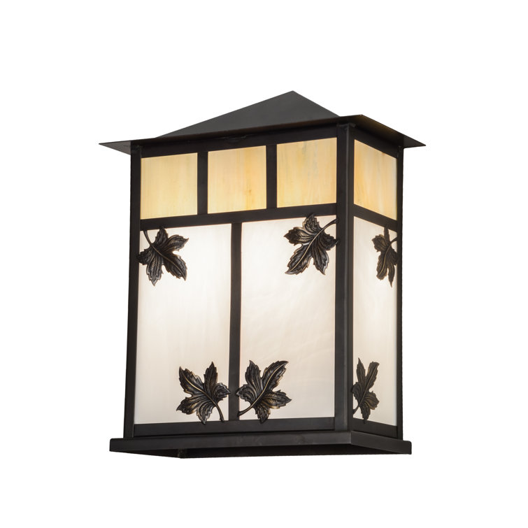 Craftsman Brown 15.5" Solid Brass Wall Sconce