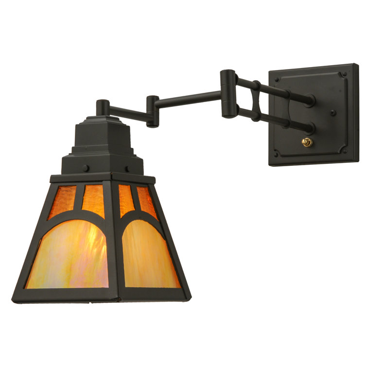 Mission Hill Adjustable Swing Arm Sconce in Timeless Bronze