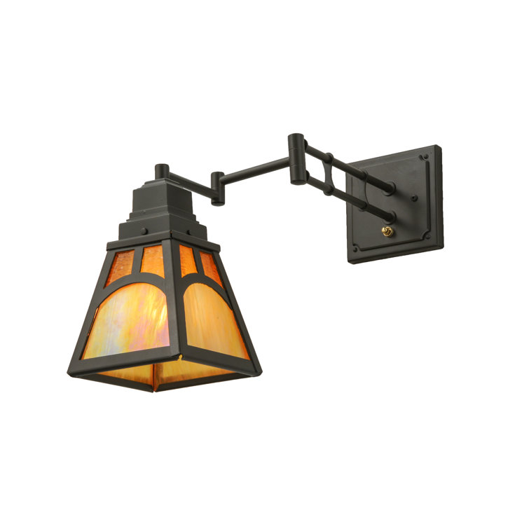 Mission Hill Adjustable Swing Arm Sconce in Timeless Bronze