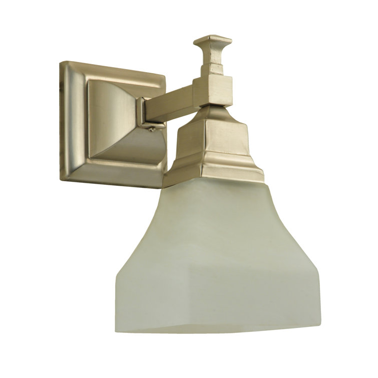 Eco-Friendly White Alabaster Swirl 1-Light Wall Sconce