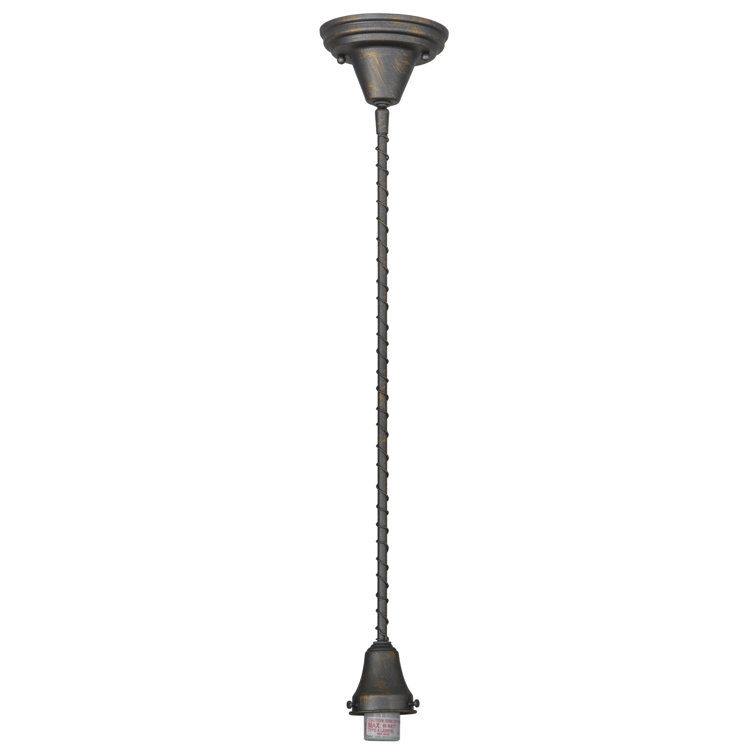 Chelsea Goblet 33" French Bronze and White Opal Glass Pendant