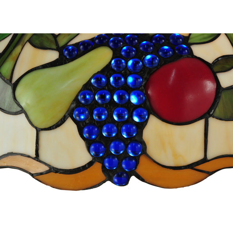 Farmhouse Brown Glass 3-Light Pendant with Fruit Design