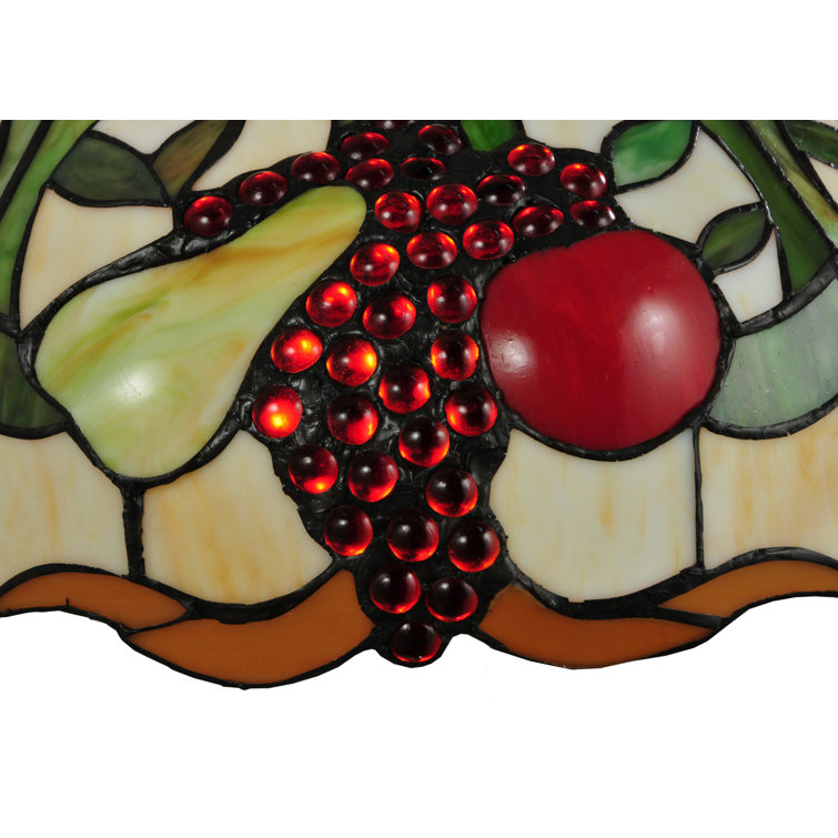 Farmhouse Brown Glass 3-Light Pendant with Fruit Design