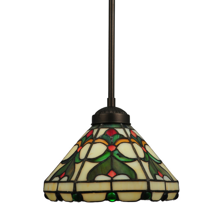 Middleton Mini Victorian Glass Pendant in Mahogany Bronze