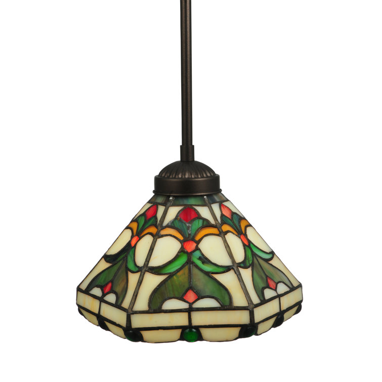 Middleton Mini Victorian Glass Pendant in Mahogany Bronze