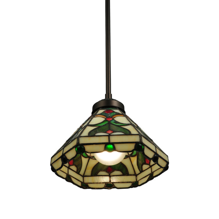 Middleton Mini Victorian Glass Pendant in Mahogany Bronze