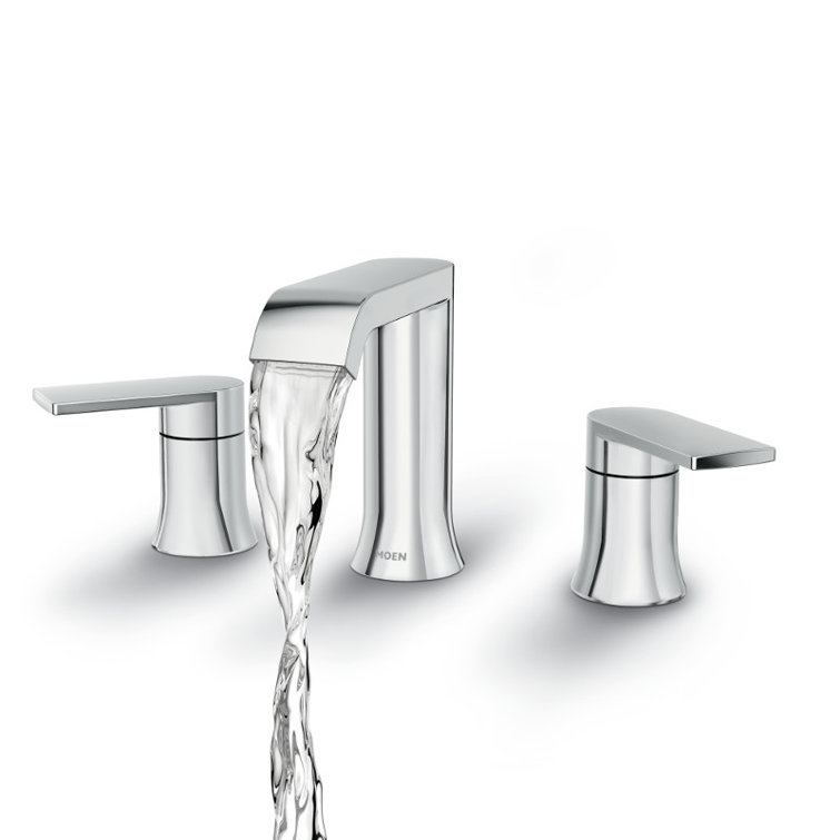 Moen Genta Chrome Widespread Bathroom Sink Faucet with Two Handles